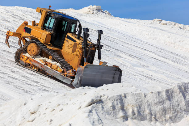 istock Bulldozer on camelle, salt pile 1282142116
