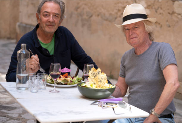 istock Two senior men relaxing in Provence 1282143942