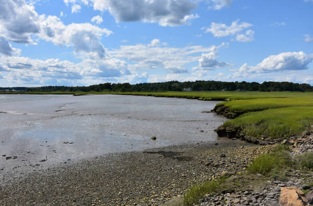 istock Scenic  Marsh and Coastal Views Along North River in Massachusetts 1282144004