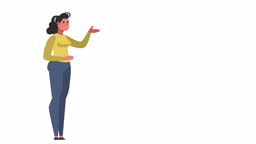 Cartoon Cute Woman Character Talking Speaker Isolated Loop 2d Animation Stock Video - Download Video Clip Now - iStock Cartoon Cute Woman Character Talking Speaker Isolated Loop 2d Animation Stock Video - Download Video Clip Now - iStock