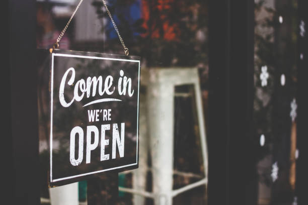 istock Text on vintage black sign 