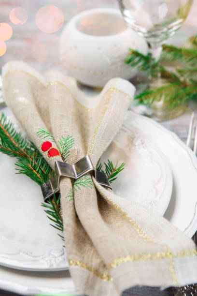 istock Christmas or New Year Holiday Table Setting. 1282151661