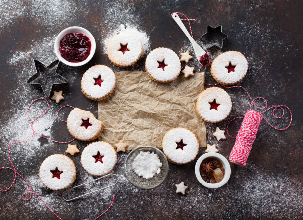 istock Christmas Linzer cookies 1282151681