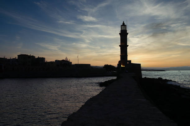 istock Venetian Lighthouse at Chania - Crete, Greece 1282154673