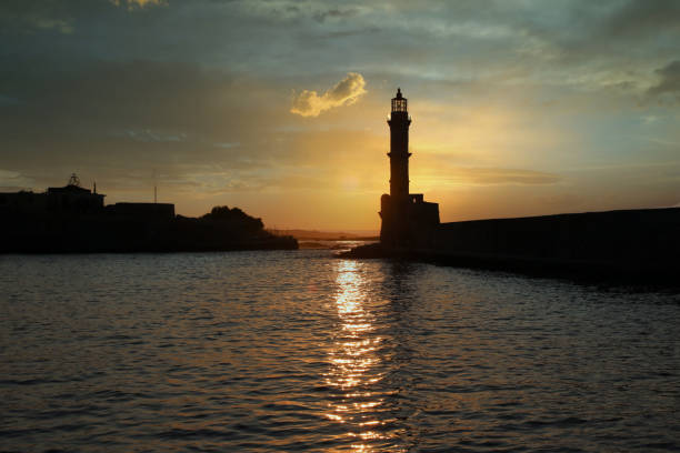 istock Venetian Lighthouse at Chania - Crete, Greece 1282154684