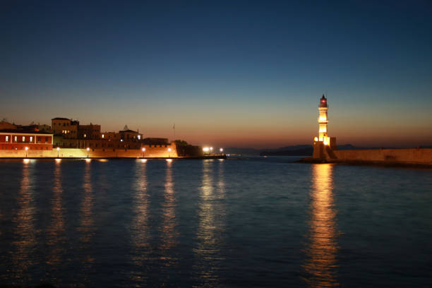 istock Venetian Lighthouse at Chania - Crete, Greece 1282154721