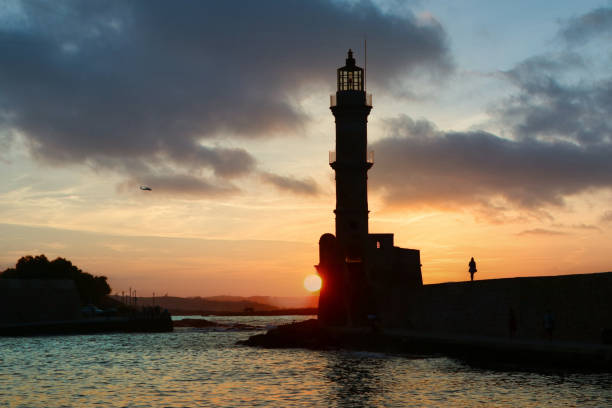 istock Venetian Lighthouse at Chania - Crete, Greece 1282154864