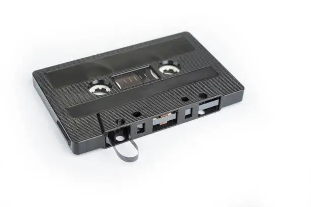 Retro Magnetic tape on a white background