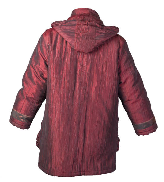 istock female coat with a hood Isolated on a white background. 1282159943
