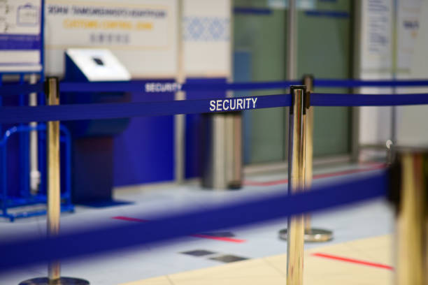 istock The security zone for the passengers at the airport 1282160530
