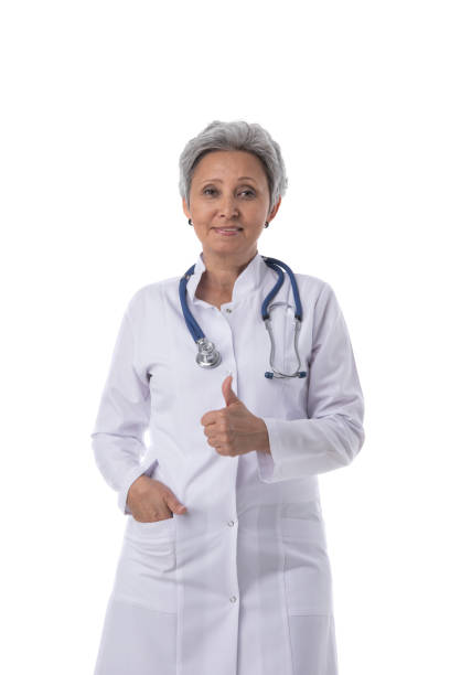 istock Female doctor isolated on white 1282164134