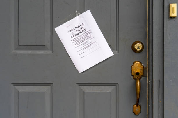 istock Eviction Final Notice to Vacate Immediately on House Door 1282167713