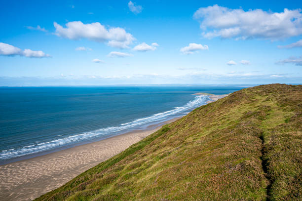 istock Overlooking Rhossili Bay, Gower Peninsula 1282169274