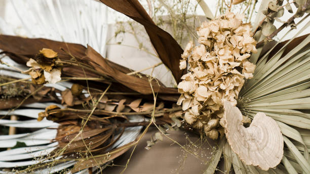 istock Bouquet of dried flowers in interior 1282173849