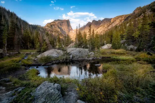 Photo of The trail up to Dream Lake in Rocky Mountain National Park Colorado