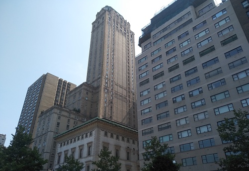 Image of some buildings taken from the Central Park