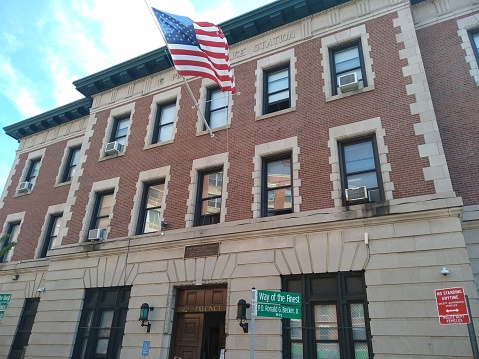 Image of a police station in New York