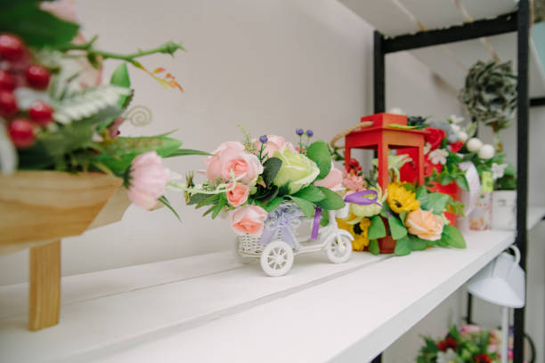 istock Fake flowers for interior decoration 1282181258