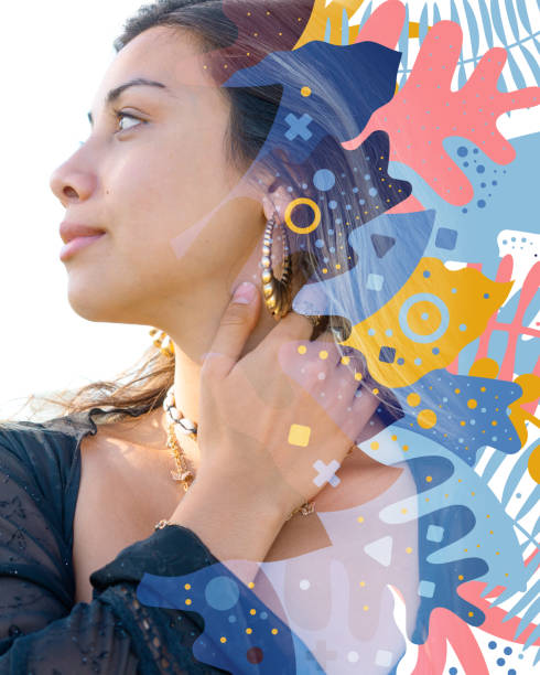 istock Portrait combined with a digital illustration 1282182583