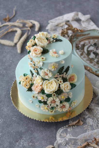 istock Wedding Buttercream Flower Cake 1282182593