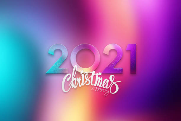 istock Figures 2021, Happy New Year. Elegant design with multi-colored numbers. Typography for 2021, New Years Celebration, Poster Design. 3D illustration. 1282185597