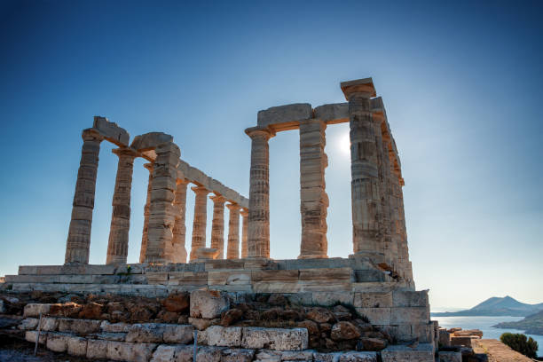 istock Poseidon's Temple in Cap Sounio, Greece 1282187003