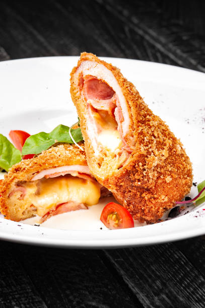 istock Crispy hot bun with ham and cheese 1282191762