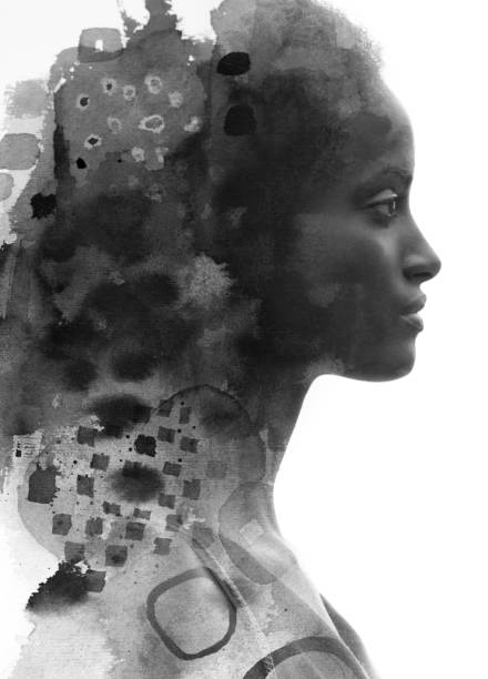 istock Paintography. A portrait combined with a painting 1282192332