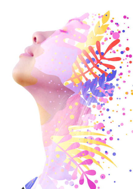 istock Portrait combined with a digital illustration 1282192355