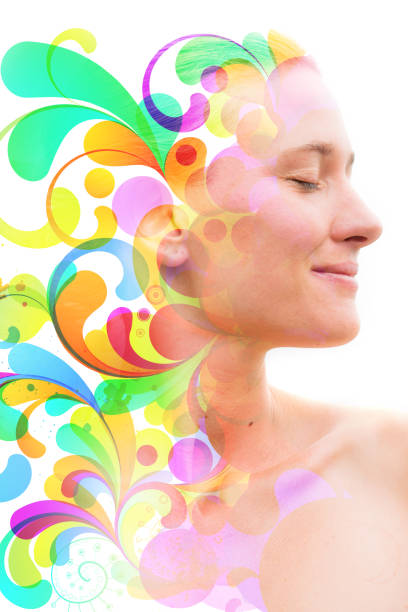 istock Portrait combined with a digital illustration 1282192394