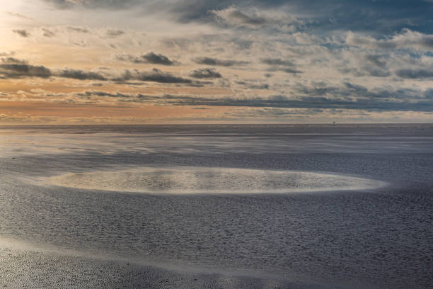 istock Low Tide at Sunset, from the Beach at Southport 1282192446