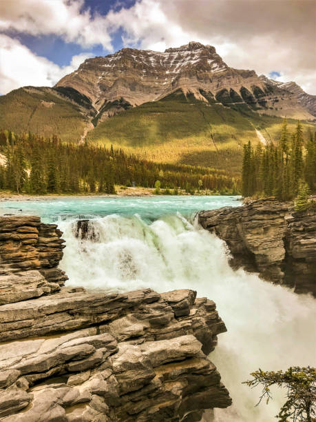 istock Scenic view of the Athabasca Falls in Canada 1282196455