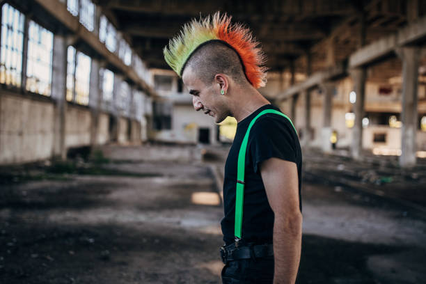 istock Profile portrait of pank person 1282202041