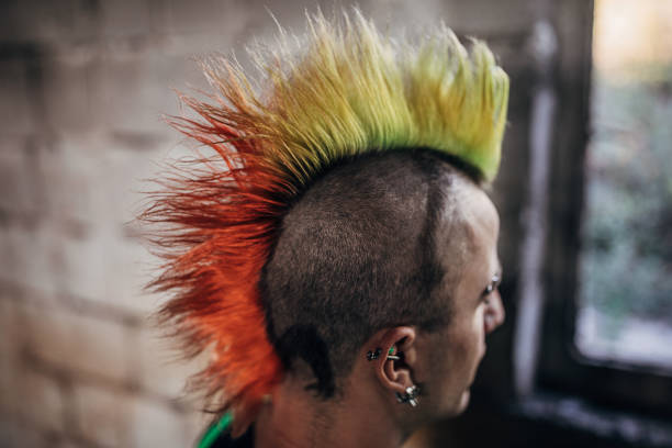 istock Close up of panker colorful coiffure 1282202682