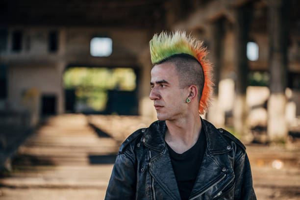 istock Portrait of one young pank man 1282208103