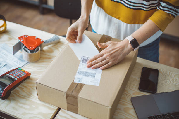 istock Mature woman running online store 1282210720