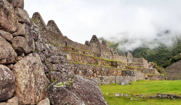 istock Machu Picchu, panoramic view of peruvian incan town 1282210918