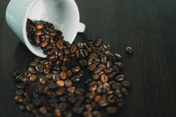 istock Coffee cup coffee beans stock photo 1282214175