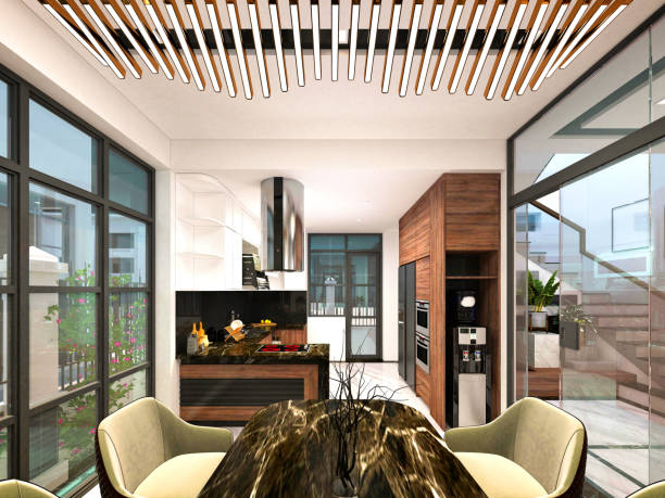 istock 3D Render of Living room 1282219112