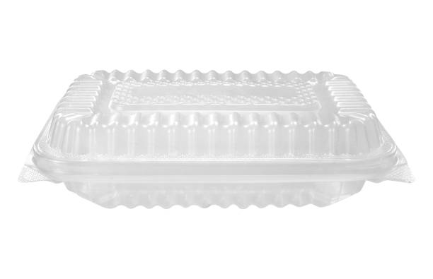istock Empty transparent plastic food container isolated on white with clipping path 1282220702