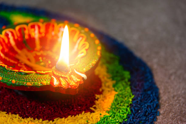 istock Happy celebration Deepavali, or Diwali Indian festival 1282237006