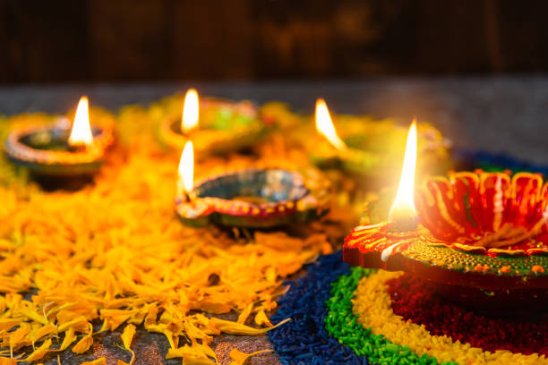 istock Happy celebration Deepavali, or Diwali Indian festival 1282237011