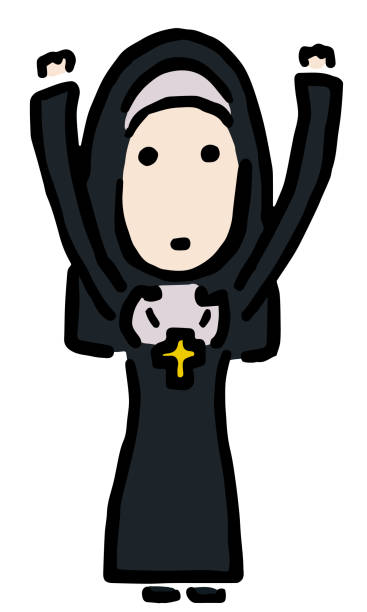 Funny Nun Drawing Illustrations, Royalty-Free Vector Graphics & Clip Art -  iStock