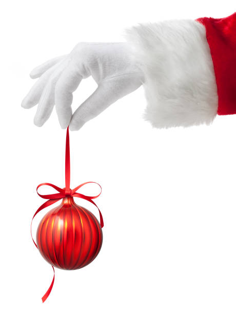 istock Santa Claus with Christmas ball 1282245606
