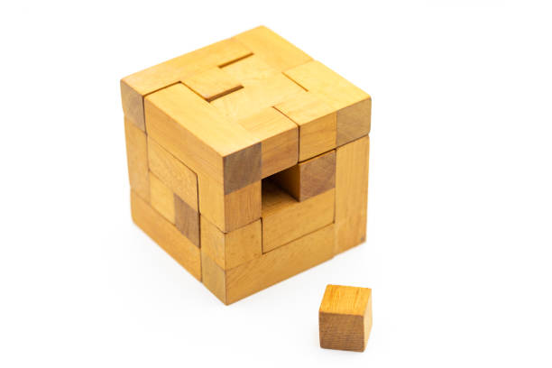Incomplete Wooden Puzzle Strategy Concept