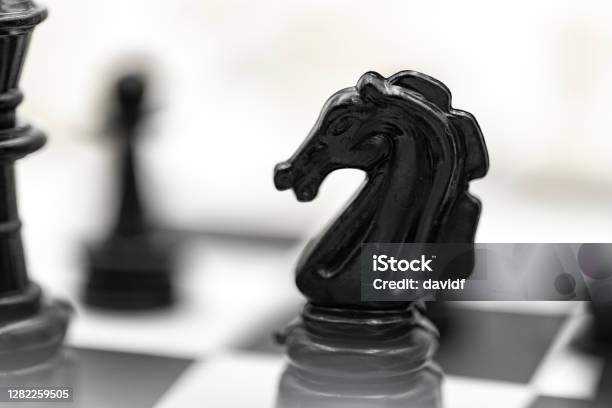 Chess Board Concept Background Wallpaper Stock Photo - Download Image Now -  Black Color, Chess Board, Knight - Chess Piece - iStock