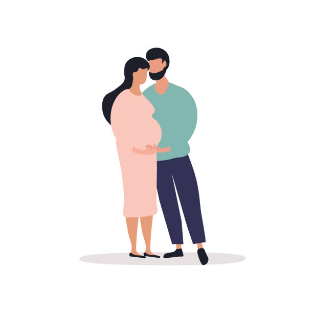 Pregnant Woman With Her Bearded Husband Stock Illustration - Download Image Now - Pregnant, Husband, Women - iStock Pregnant Woman With Her Bearded Husband Stock Illustration - Download Image Now - Pregnant, Husband, Women - iStock