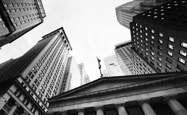 federal hall, nova iorque. - new york city government - fotografias e filmes do acervo