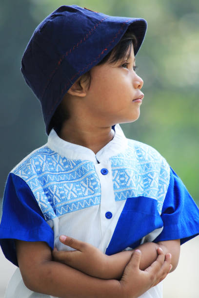 istock A boy takes a photo with a cheerful expression 1282263329