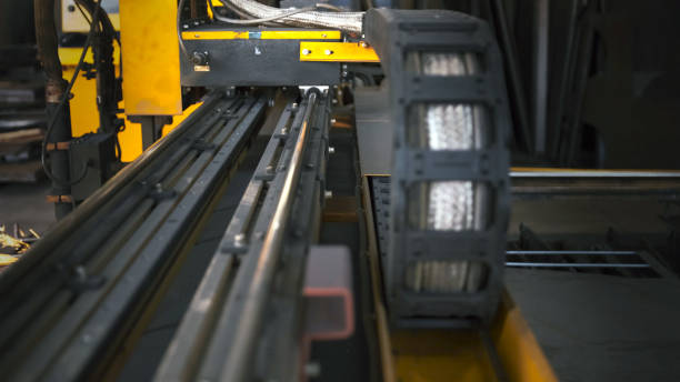istock Lasercutting close-up from machinery industry 1282265437